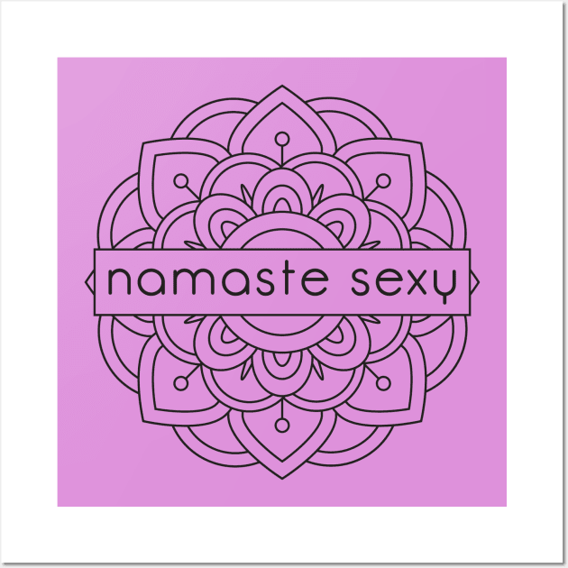 Namaste Sexy Wall Art by Zap Studios